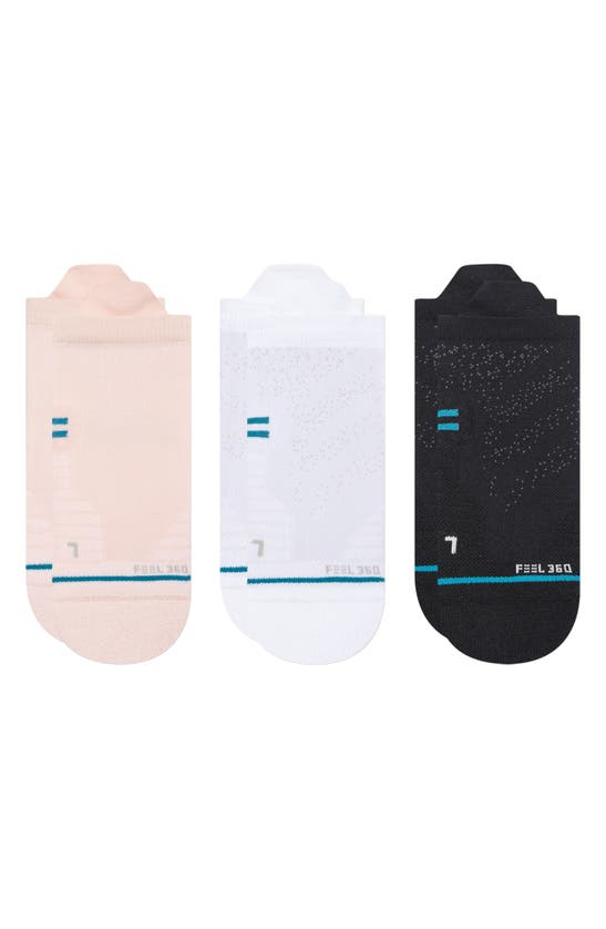 Shop Stance Athletic 3-pack Tab Socks In Pink Multi