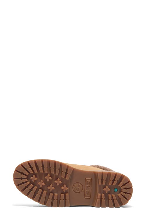 Timberland Stone Street Waterproof Faux Fur Lined Platform Boot In Wheat Nubuck