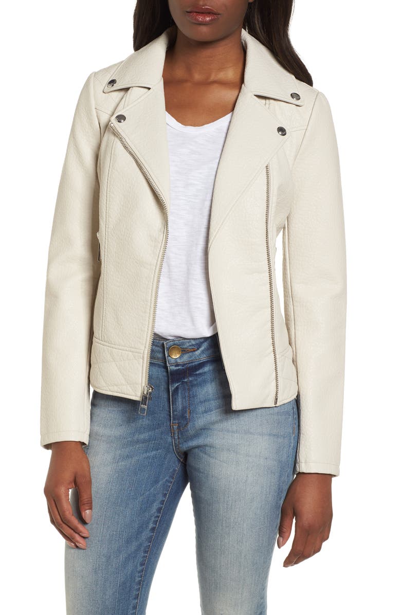 GUESS Asymmetrical Faux Leather Jacket | Nordstrom