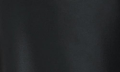 Marcella Julien High Waist Faux Leather Wide Leg Pants In Black
