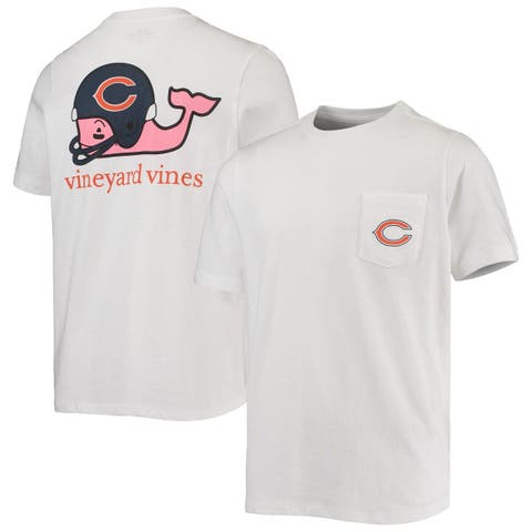 Chicago Bears Vineyard Vines Whale Helmet Long Sleeve T-Shirt - White