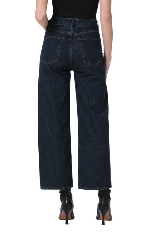 Shop Agolde Ren High Waist Ankle Wide Leg Jeans In Polished