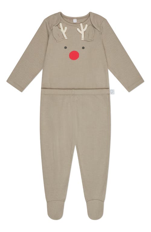 MORI MORI MY FIRST CHRISTMAS LONG SLEEVE BODYSUIT & FOOTED LEGGINGS SET 