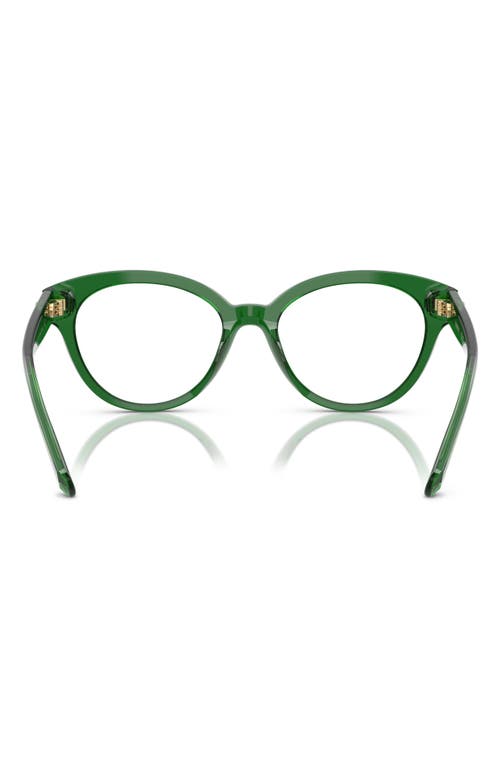 Swarovski 54mm Round Optical Glasses In Green