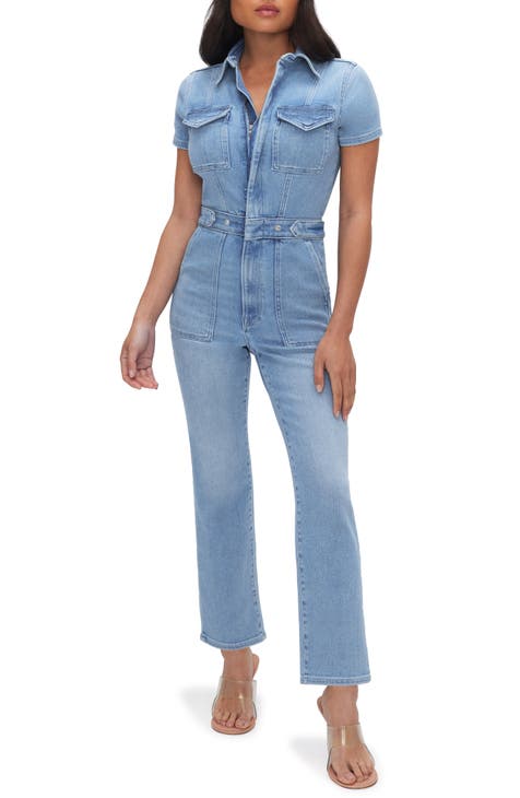 Denim Jumpsuit For Women Shorts Slim Sleeveless Zipper V-Neck Jean Shorts  Rompers Denim Overalls Shorts Romper (Color : Blue, Size : Small) :  : Clothing, Shoes & Accessories