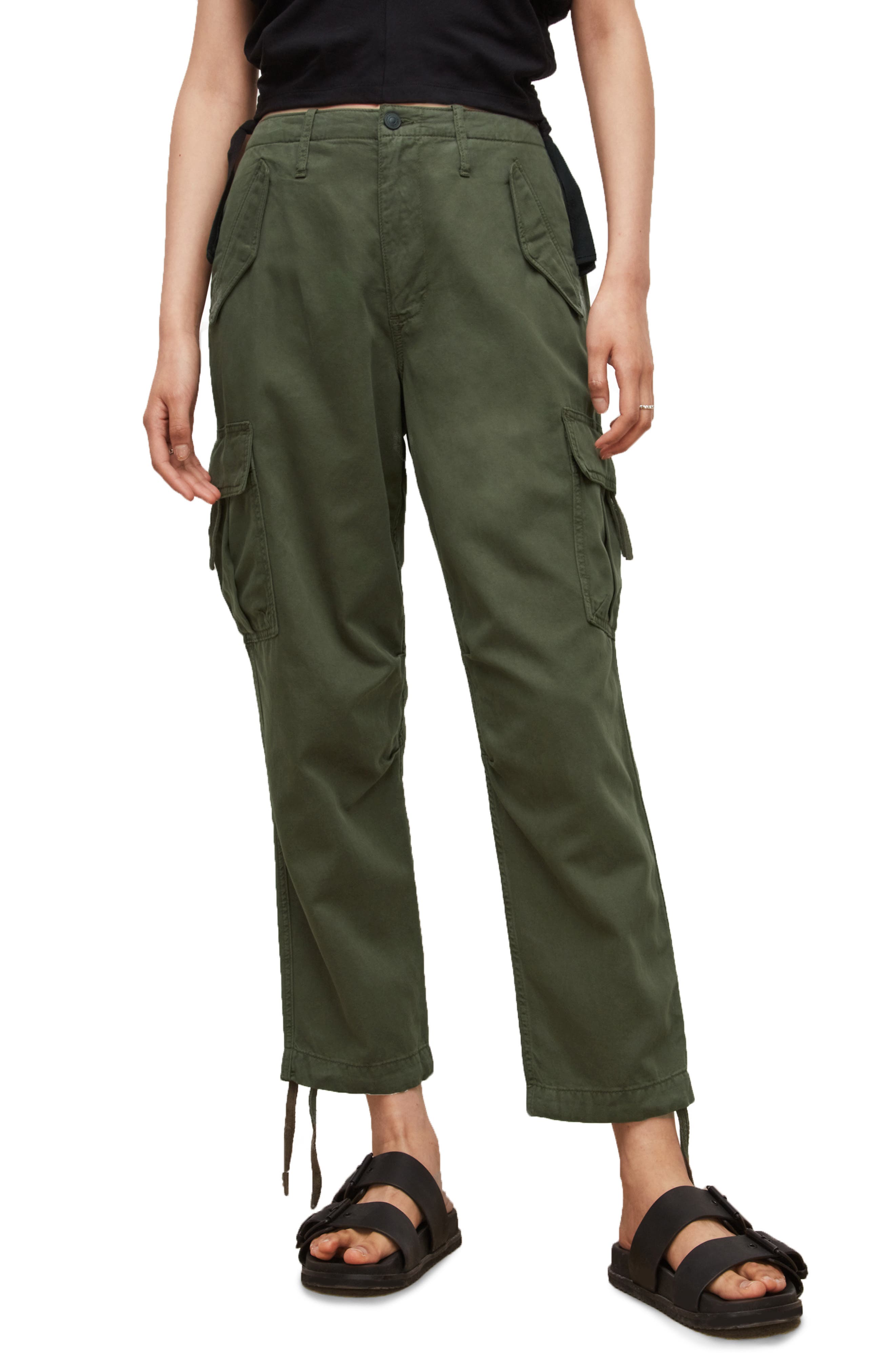 plus size cropped cargo pants