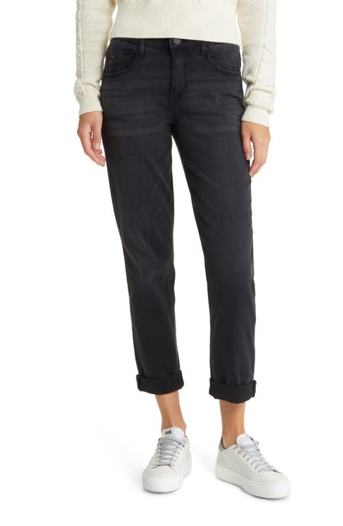 Wit & Wisdom 'Ab'Solution Luxe Touch Straight Leg Jeans in Black Artisanal