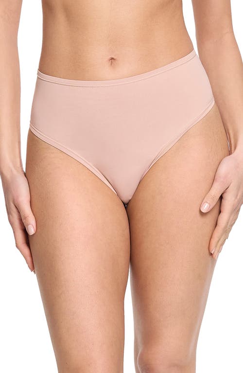 Shop Hanky Panky Yourfit™ High Waist Thong In Almond Milk