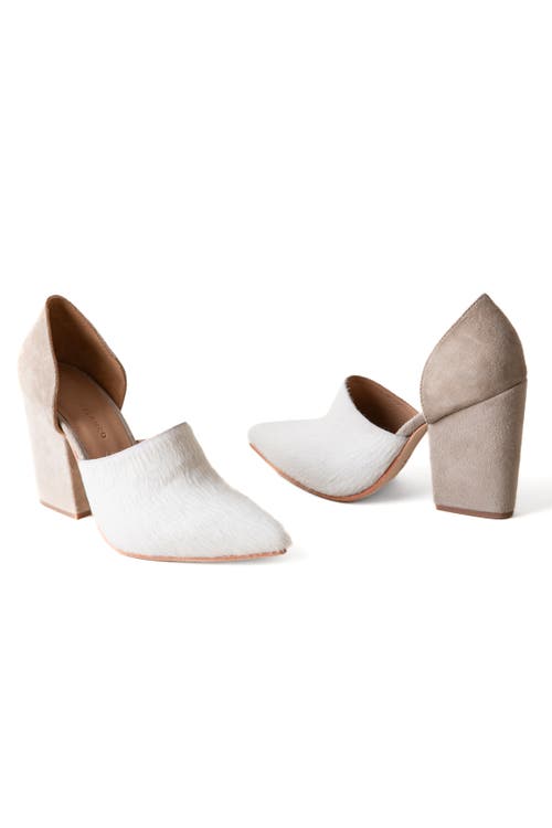 Shop Huma Blanco Willa D'orsay Pump In White + Stone