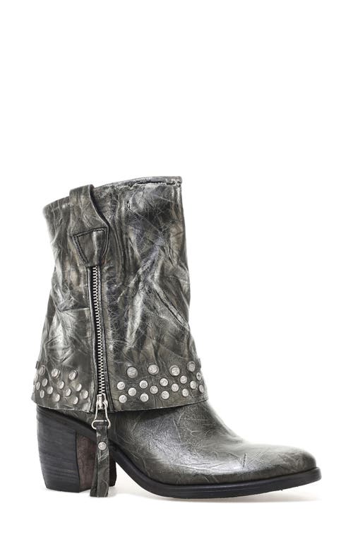 A.S.98 Rayne Foldover Shaft Boot in Antique Silver 