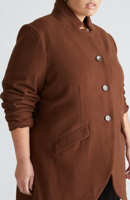 Universal Standard Beas Jacket In Custom Brown
