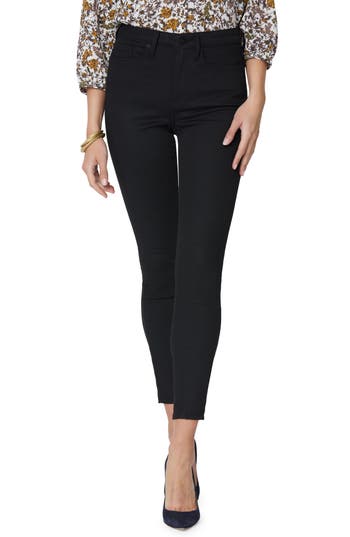 Nydj Petites Ami High Rise Skinny Jeans In Victorious In Black