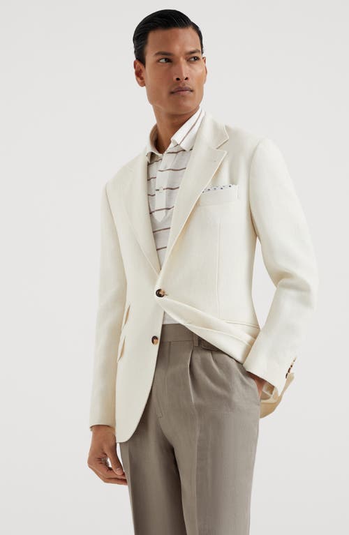 Shop Brunello Cucinelli Deconstructed Cavallo Blazer In Panama