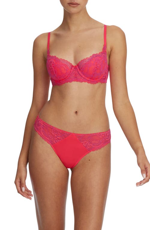 Shop Skarlett Blue Minx Underwire Balconette T-shirt Bra In Passion Fruit/rose Violet