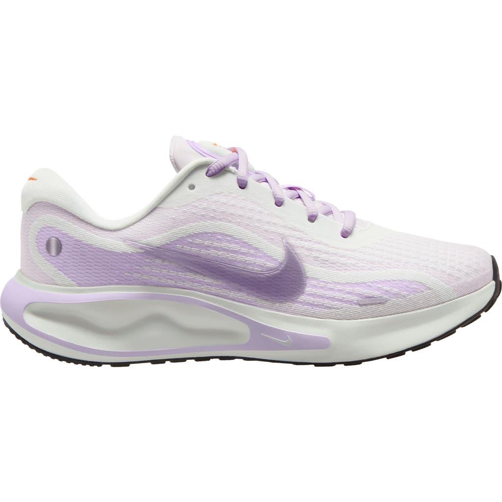 Nike Journey Road Runner Sneaker In White/black/grape