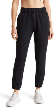 $78 90' Degree By Reflex Lux Ankle Jogger Pants Black Zip Pockets