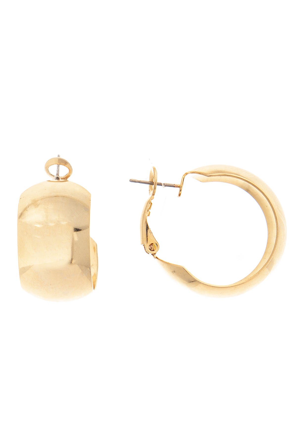 Rivka Friedman Polished 25mm Chubby Hoop Earrings