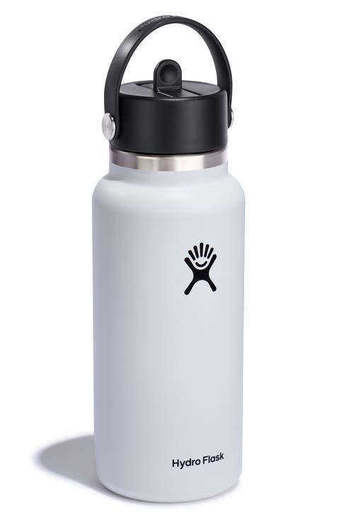 CCYMI Hydro Flask 32oz Wide Mouth Water Bottle with Straw Lid, Mountain  Design & Reviews