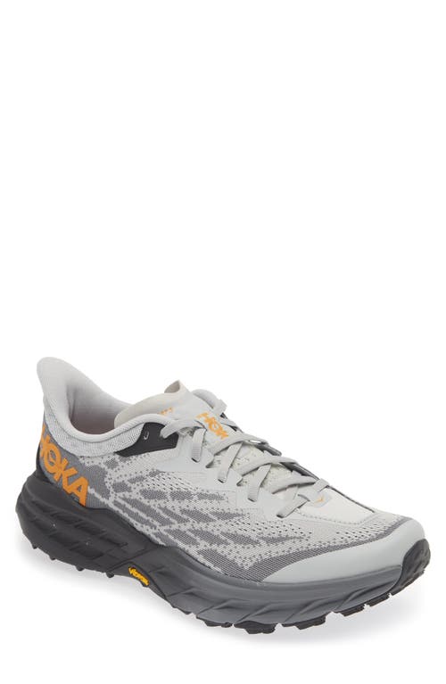 Hoka Speedgoat 5 Trail Running Shoe In Gray