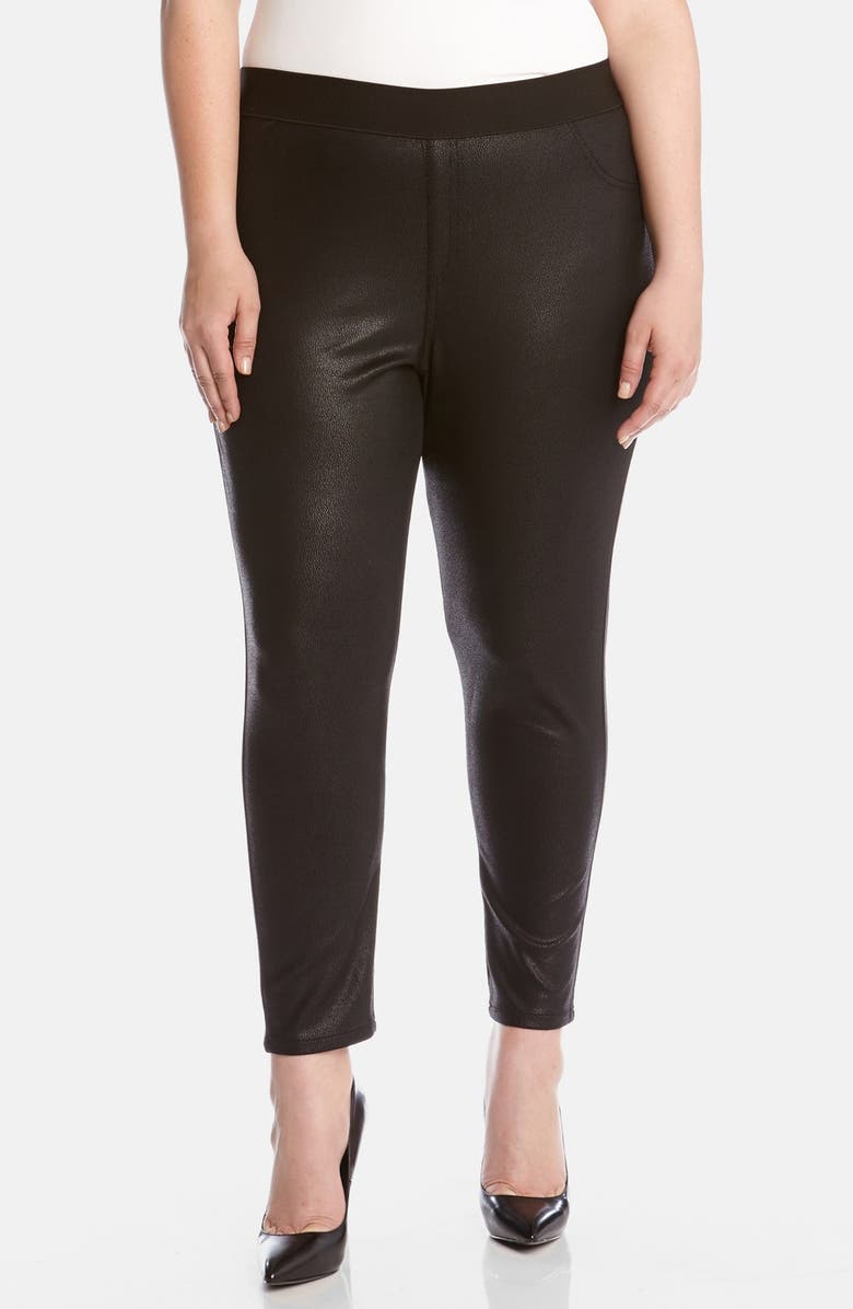 Karen Kane Faux Leather Leggings (Plus Size) | Nordstrom