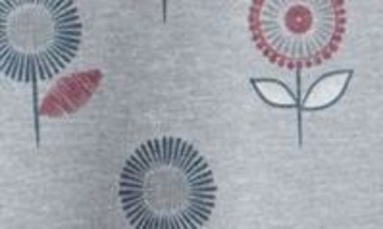 Travismathew Preboarding Floral Piqué Polo In Heather Med Grey