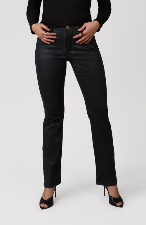 Lola Jeans Billie High Rise Bootcut Jeans In Coated Black