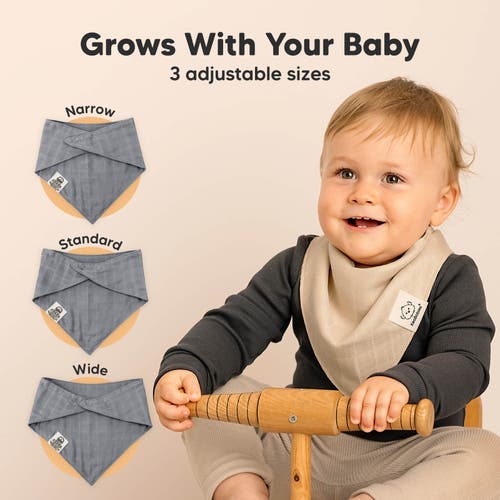 Keababies 8-pack Lumi Muslin Bandana Bibs In Spice