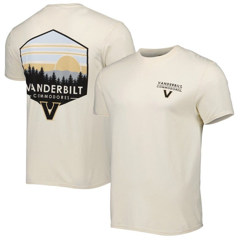 Shop Image One Cream Vanderbilt Commodores Landscape Shield T-shirt
