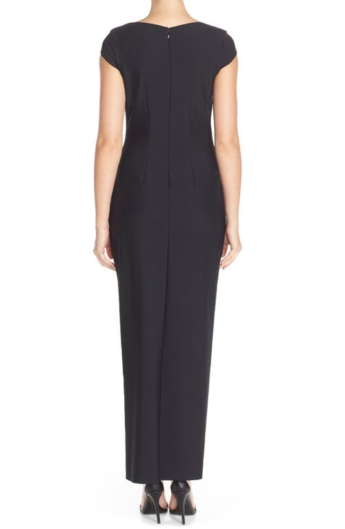 ALEX EVENINGS ALEX EVENINGS EMBELLISHED JERSEY COLUMN FORMAL GOWN