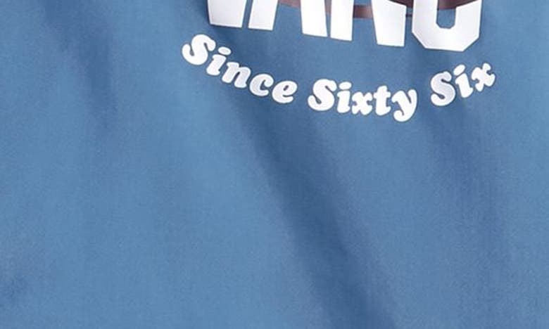 Shop Vans Kids' Riley Water Resistant Hooded Coach's Jacket In Copen Blue