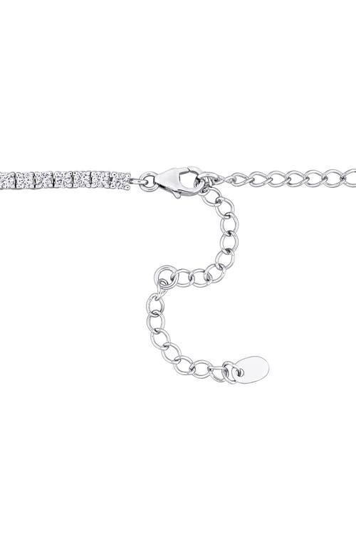 DELMAR DELMAR LAB-CREATED WHITE SAPPHIRE TENNIS NECKLACE