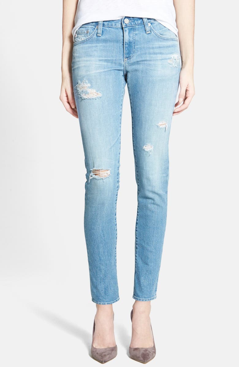 AG Jeans 'The Stilt' Cigarette Leg Stretch Jeans (7 Year Destroy ...