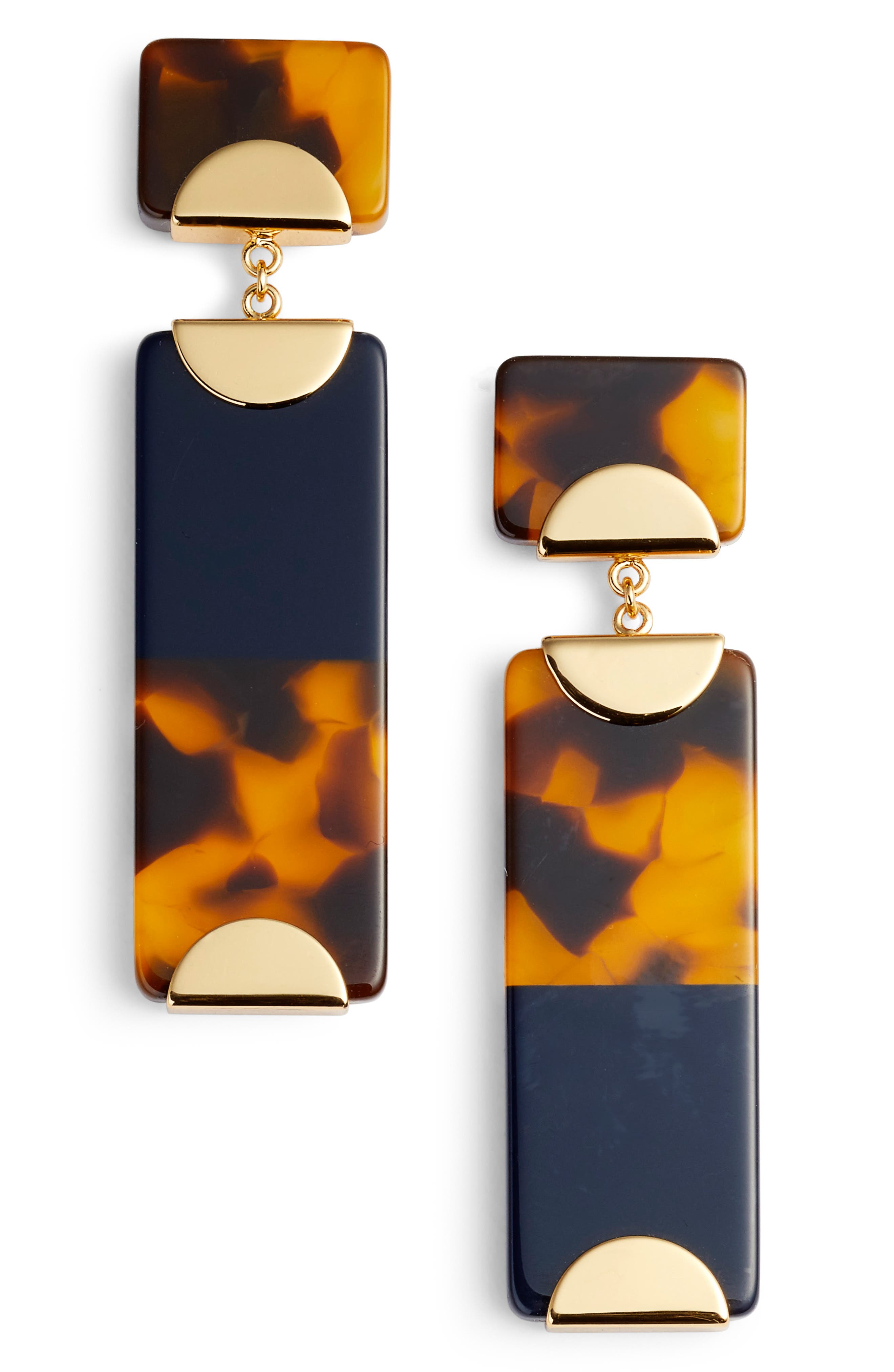 Tory Burch Resin Colorblock Drop Earrings Nordstrom