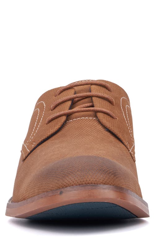 Reserve Footwear Textured Plain Toe Derby In Brown