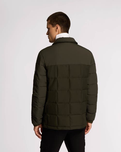 Alpenhaus Berdiac Lightweight Transitional Mixed Media Quilted Jacket In Moss