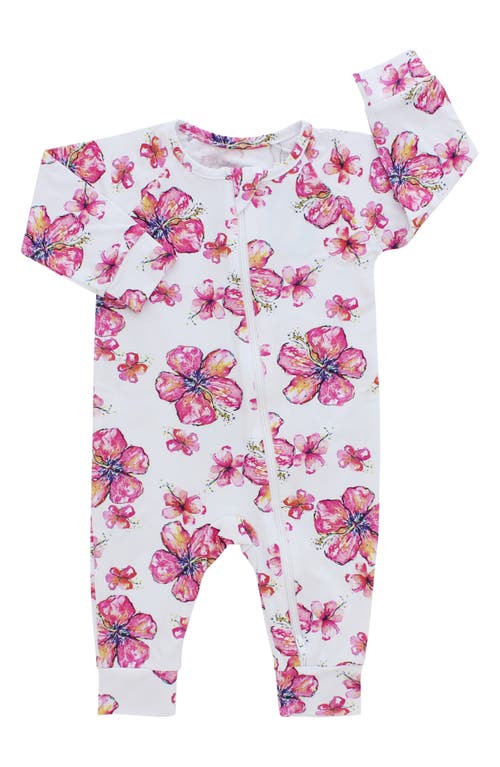 Coco Moon Hibiscus Romper Pink at Nordstrom,