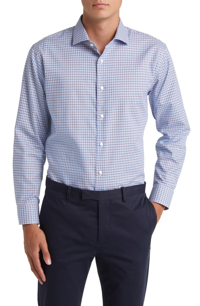 Nordstrom Trim Fit Non-Iron Houndstooth Dress Shirt | Nordstrom
