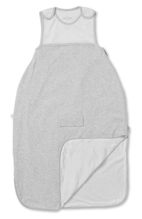 Mori 0.5 Tog Stripe Wearable Blanket In Grey