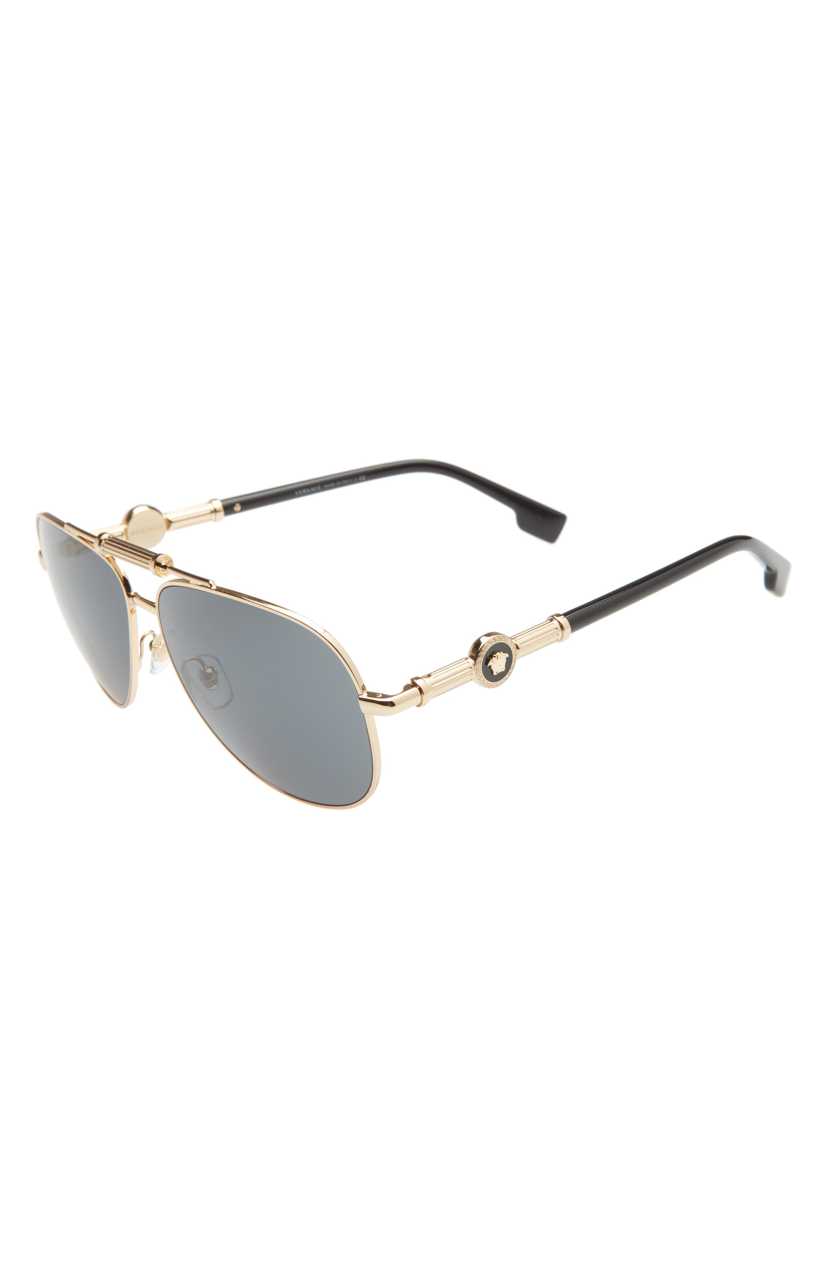 versace 59mm aviator sunglasses