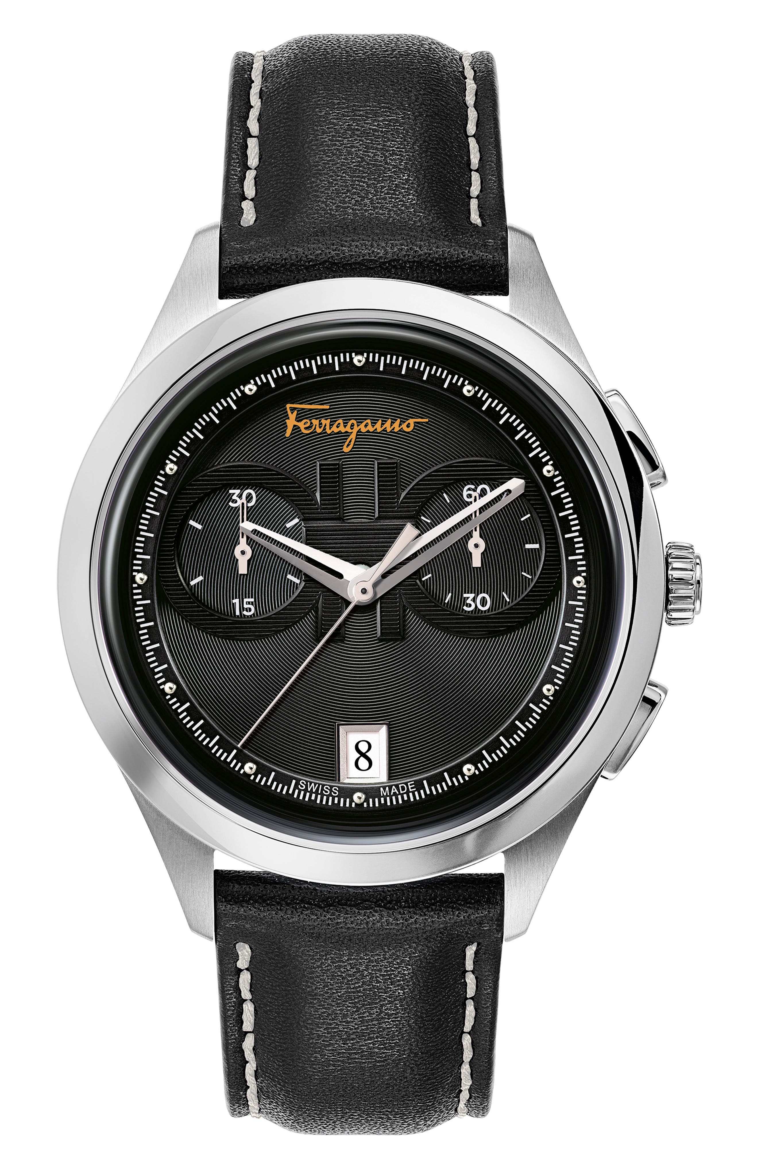 mens watches with leather strap