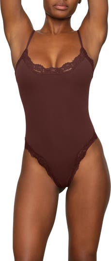 Buy SKIMS Fits Everybody Camisole Thong Bodysuit - Copper At 51% Off