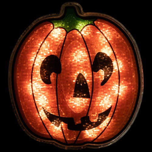 NORTHLIGHT NORTHLIGHT LIGHTED JACK O' LANTERN HALLOWEEN WINDOW DECORATION