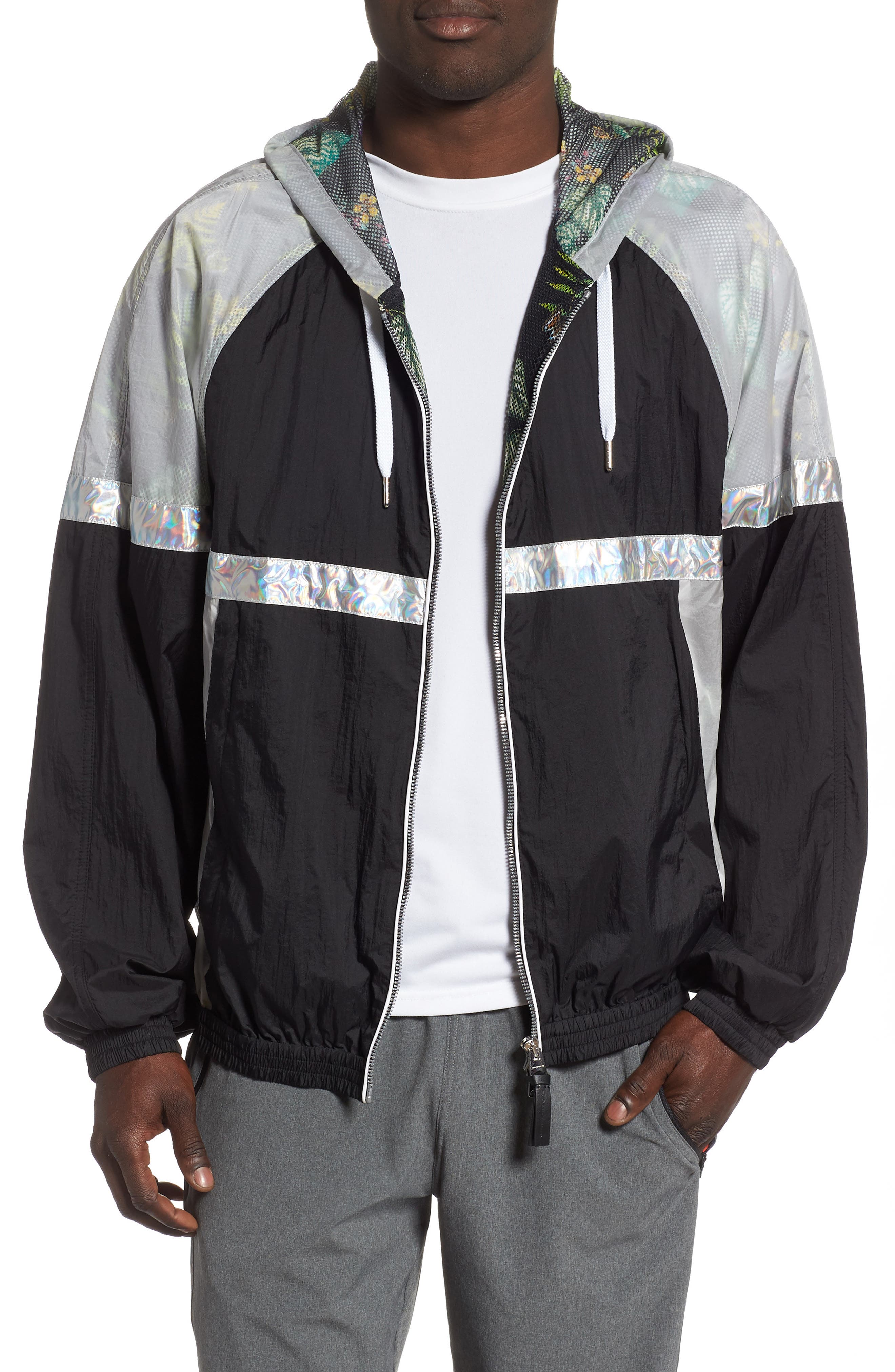 Mackage Axel Hooded Rain Jacket, Black