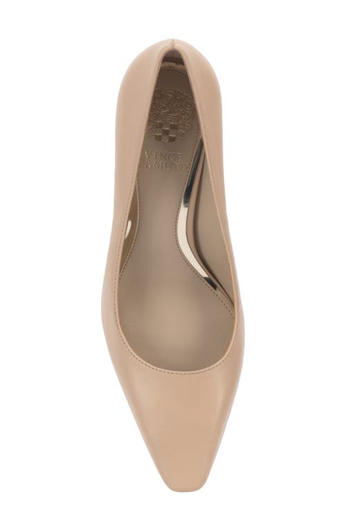 Shop Vince Camuto Sabrily Square Toe Pump In Soft Buff