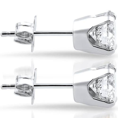 Bliss Diamond Vs .65ct Diamond Studs 14k White Gold Lab Grown In 14k White Gold