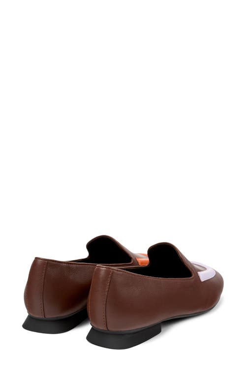 Shop Camper Casi Myra Mismatched Loafers In Medium Brown