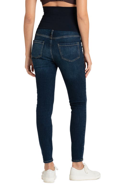 Shop Seraphine Skinny Postpartum Jeans In Medium Blue