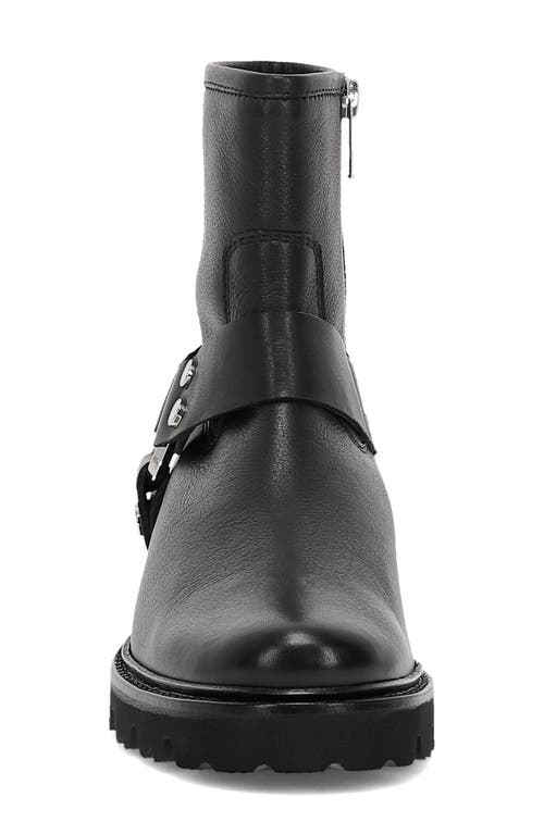 Frye Veronica Harness Short Womens Leather Distressed Ankle Boots In Black