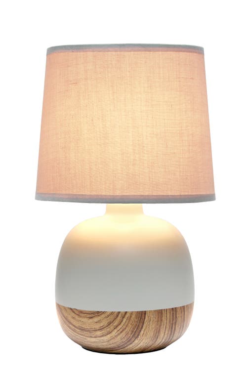Shop Lalia Home Midcent Table Lamp In Light Wood/light Gray