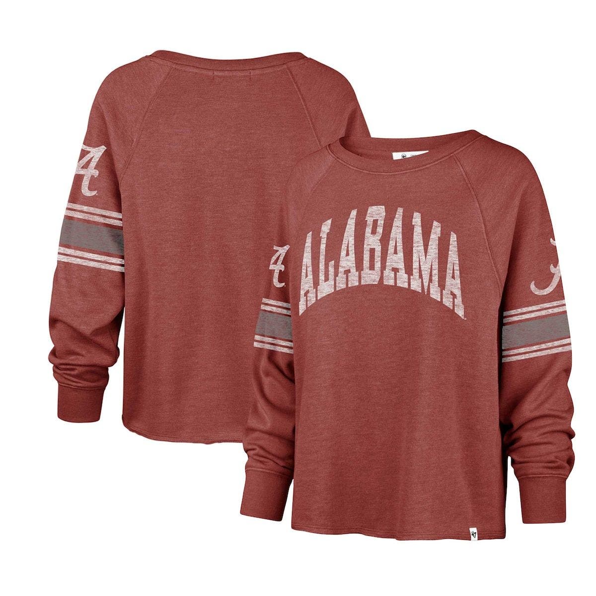 '47 Women's '47 Crimson Alabama Crimson Tide Allie Modest Raglan Long